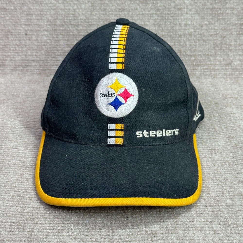 Pittsburgh Steelers Logo Athletic Hat OSFA Black NFL Pro Line Baseball Cap‎
